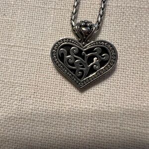 Brighton reversible heart necklace